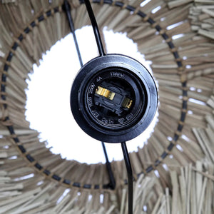 Pendelleuchte – Grasmaterial, Geflochtenes Design, Skulpturale Form - Wicked | Bazar Bizar Antwerp