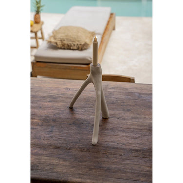 Candle Holder - Natural Wood Design, Branch Look, Sculptural Shape - M - Triple Branch | Bazar Bizar Antwerp