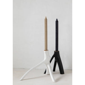 Kerzenhalter – Holzmaterial, Astdesign, Skulpturale Form – Triple Twig | Bazar Bizar Antwerp