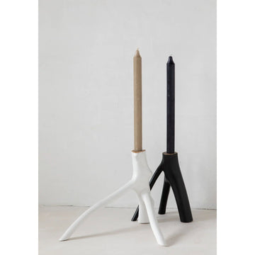 Kerzenhalter – Holzmaterial, Astdesign, Skulpturale Form – Triple Twig | Bazar Bizar Antwerp