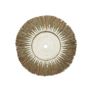 Wanddeko – Raffia Baumwolle, Makramee Design, Rundes Muster | Bazar Bizar Antwerp