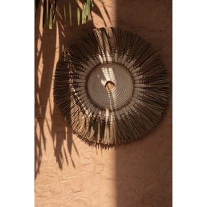 Wanddeko – Raffia Baumwolle, Makramee Design, Rundes Muster | Bazar Bizar Antwerp