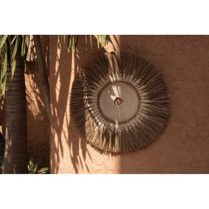Wanddeko – Raffia Baumwolle, Makramee Design, Rundes Muster | Bazar Bizar Antwerp