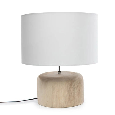 Table Lamp – Solid Teak Wood, Natural Look, Timeless Design – The Teak Wood | Bazar Bizar Antwerp
