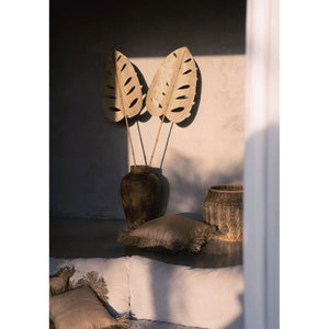 Kissenbezug – Baumwolle Bast, Natur Design, Fransen Detail, 40x40 cm - Bonita | Bazar Bizar Antwerp