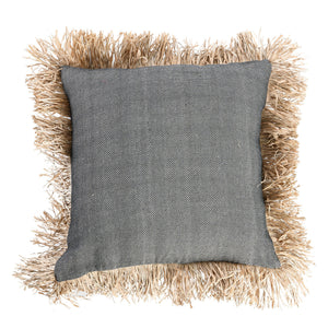 Kissenbezug –Baumwolle Bast, Boho Stil, Strukturierte Oberfläche, 60x60 - Raffia | Bazar Bizar Antwerp