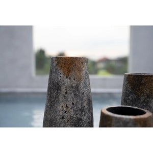 Vase – Terrakotta, Skulpturales Design, Gesichtsform, S - Spooky | Bazar Bizar Antwerp