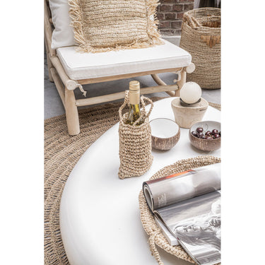 Candle Holder - Teak Wood Design, Metal Accent, Handcrafted Shape, S | Bazar Bizar Antwerp