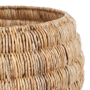 Korb – Bananenblatt Material, Rundes Design, Natürliche Farbe – Tatum | Bazar Bizar Antwerp