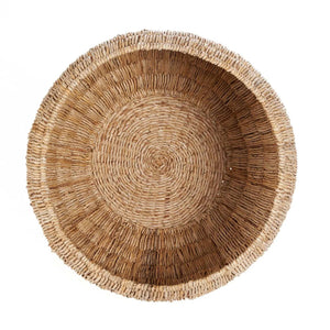 Korb – Bananenblatt Material, Rundes Design, Natürliche Farbe – Tatum | Bazar Bizar Antwerp