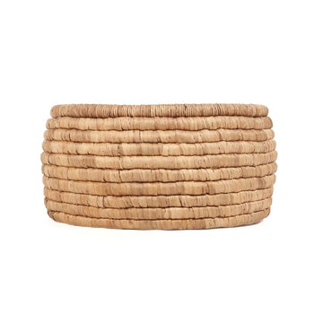 Basket – Sustainable banana leaf, Braided structure, Natural look, L – Sarvatah | Bazar Bizar Antwerp