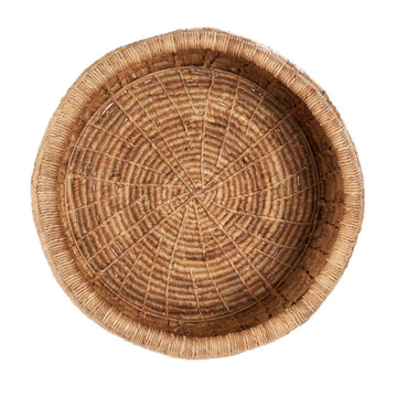 Basket – Sustainable banana leaf, Braided structure, Natural look, L – Sarvatah | Bazar Bizar Antwerp