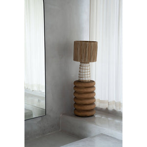Hocker – Suarholz Massiv, Organisches Design, Spiralform - Umiko | Bazar Bizar Antwerp