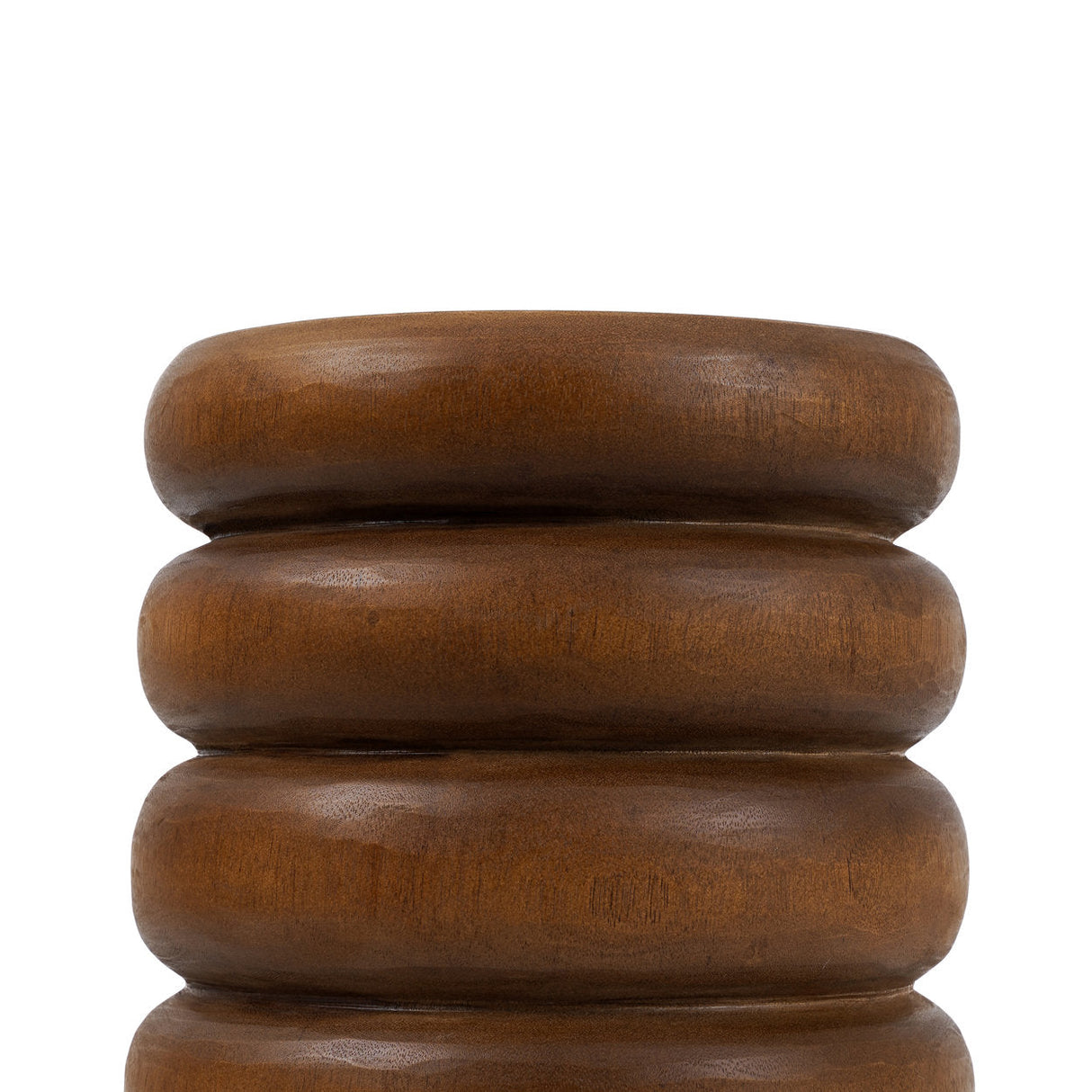 Hocker – Suarholz Massiv, Organisches Design, Spiralform - Umiko | Bazar Bizar Antwerp