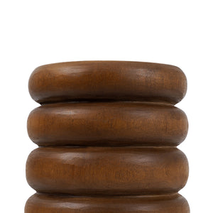 Hocker – Suarholz Massiv, Organisches Design, Spiralform - Umiko | Bazar Bizar Antwerp
