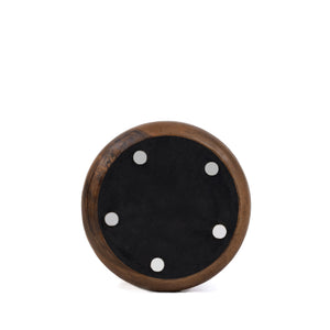Hocker – Suarholz Massiv, Organisches Design, Spiralform - Umiko | Bazar Bizar Antwerp