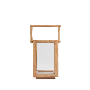Laterne – Recyceltes Teakholz, Wetterbeständig, Outdoor-Design, S – Nusa Penida | Bazar Bizar Antwerp