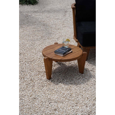 Coffee table – Recycled teak, tripod design, outdoor style, S – Seseh | Bazar Bizar Antwerp