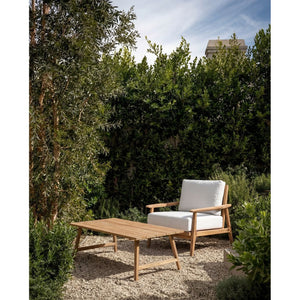 Outdoor Sessel – Recyceltes Teakholz Gestell, Weich gepolsterter Sitz, Nachhaltiges Design – Gilimanuk | Bazar Bizar Antwerp