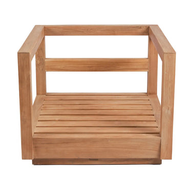 Outdoor Armchair – Recycled Teak Frame, Sunbrella Upholstery, Indoor and Outdoor Design – Umalas | Bazar Bizar Antwerp