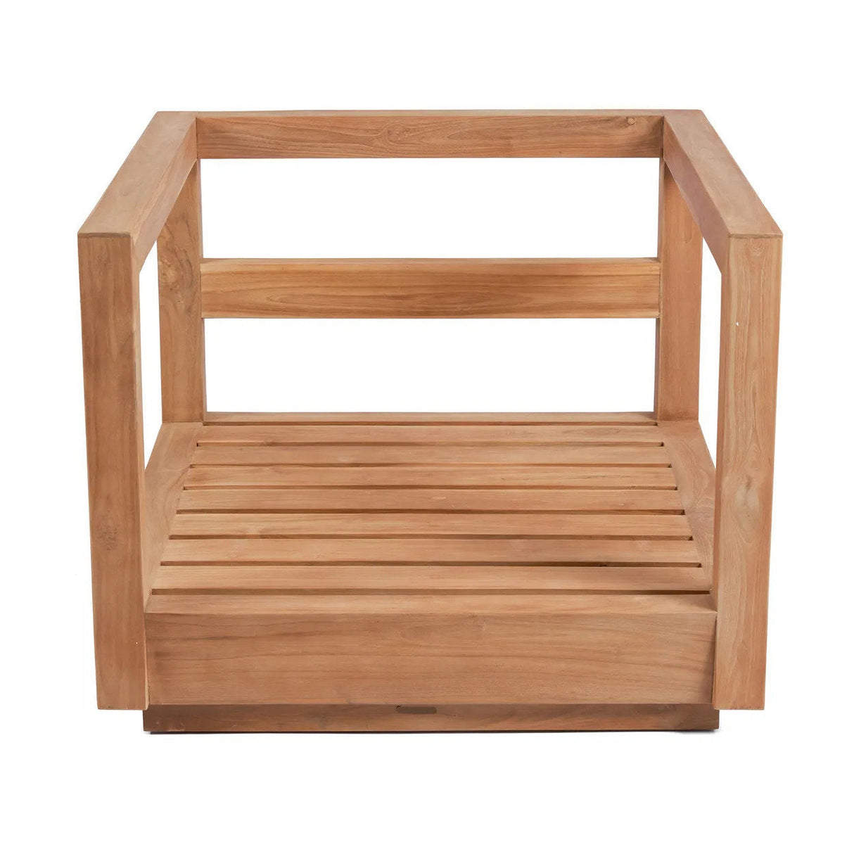 Outdoor Sessel – Recyceltes Teakholz Gestell, Sunbrella Polster, Innen und Außenbereich Design – Umalas | Bazar Bizar Antwerp