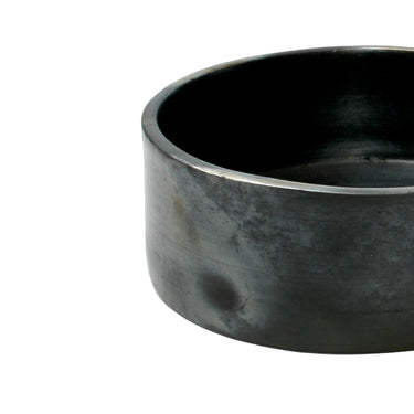 Bowl – Burned Terracotta, Antique Finish, Black Color, L – Burned Cylinder | Bazar Bizar Antwerp