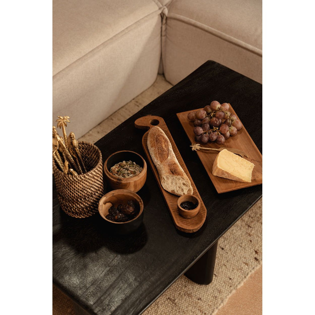 Schale – Teakholz Material, Doppeltes Design, Multifunktionales Design – Bondi | Bazar Bizar Antwerp