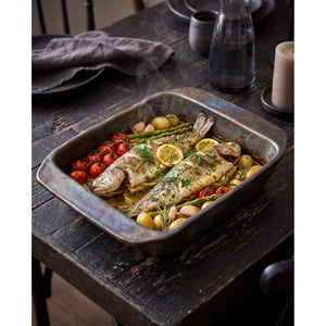 Oven Dish - Fired Terracotta, Sleek Design, Rustic Finish | Bazar Bizar Antwerp