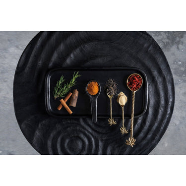 Tapas Plate – Fired Terracotta, Deep Black Finish, Rustic Look | Bazar Bizar Antwerp