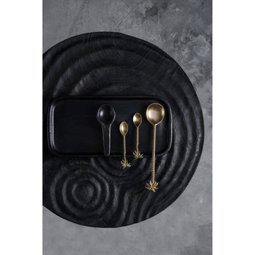 Tapas Plate – Fired Terracotta, Deep Black Finish, Rustic Look | Bazar Bizar Antwerp