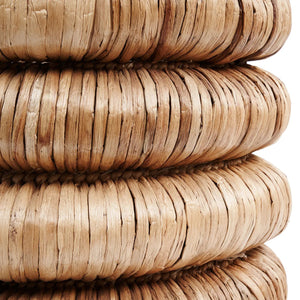 Korb – Wasserhyazinthe Material, Tragegriff Design, Bauchige Form – Chunky | Bazar Bizar Antwerp