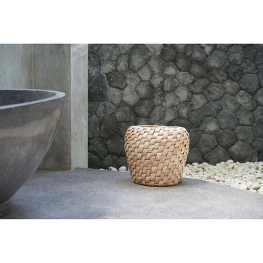 Basket – Banana Leaf, Diagonal Pattern, Handmade Design – Chidi | Bazar Bizar Antwerp