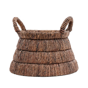 Korb – Bananenblatt Material, Dreieckige Form, Tragegriff Design – Chisomo | Bazar Bizar Antwerp