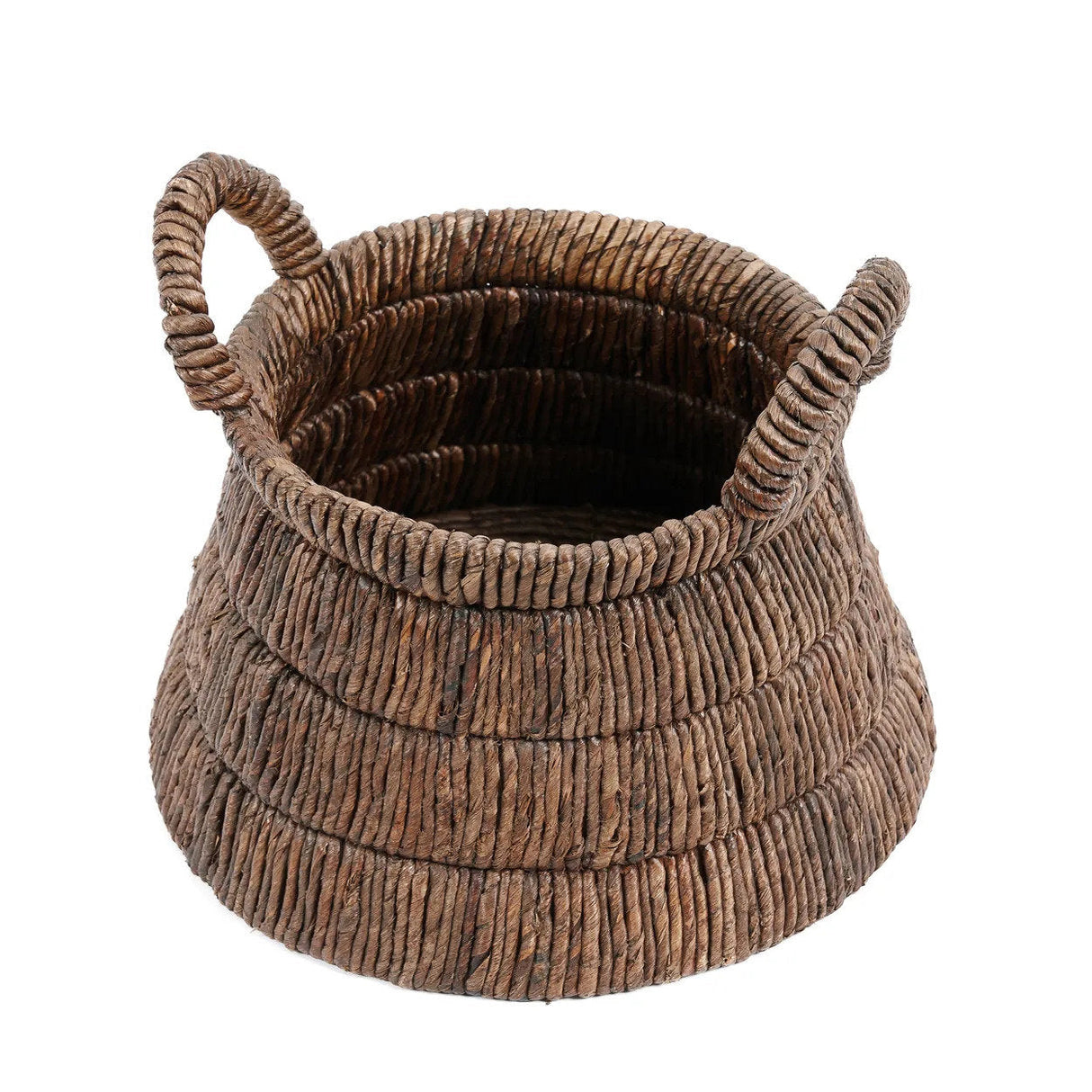 Korb – Bananenblatt Material, Dreieckige Form, Tragegriff Design – Chisomo | Bazar Bizar Antwerp