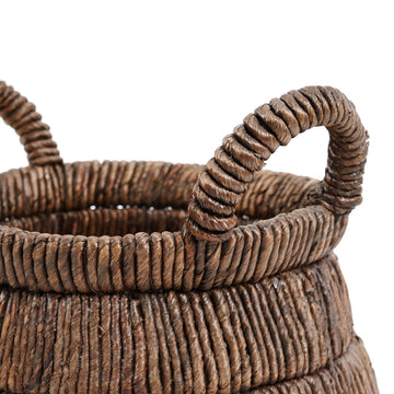 Korb – Bananenblatt Material, Dreieckige Form, Tragegriff Design – Chisomo | Bazar Bizar Antwerp