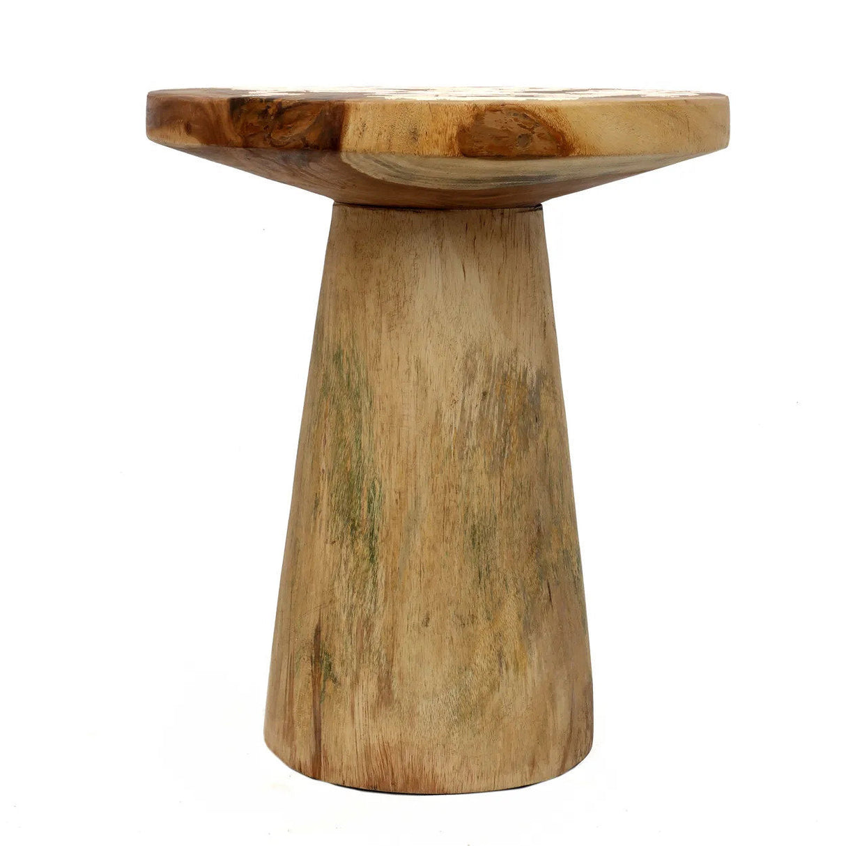 Beistelltisch – Suarholz, Konische Form, Handgefertigtes Finish – Timber Conic | Bazar Bizar Antwerp