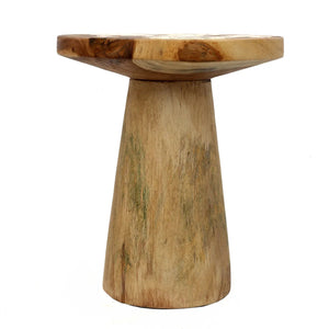 Beistelltisch – Suarholz, Konische Form, Handgefertigtes Finish – Timber Conic | Bazar Bizar Antwerp
