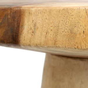 Beistelltisch – Suarholz, Konische Form, Handgefertigtes Finish – Timber Conic | Bazar Bizar Antwerp