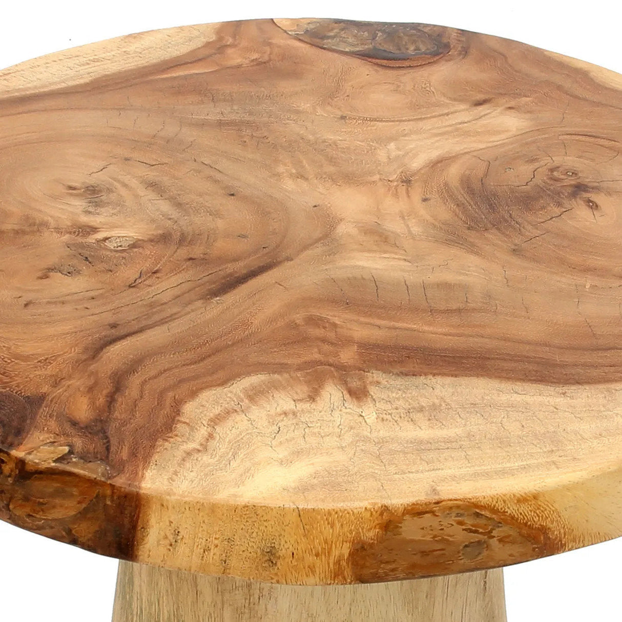 Beistelltisch – Suarholz, Konische Form, Handgefertigtes Finish – Timber Conic | Bazar Bizar Antwerp