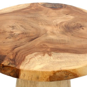 Beistelltisch – Suarholz, Konische Form, Handgefertigtes Finish – Timber Conic | Bazar Bizar Antwerp