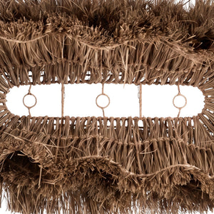 Pendant Light – Hand-Woven Seagrass, Large Design, Textured Surface – Nyang Nyang | Bazar Bizar Antwerp