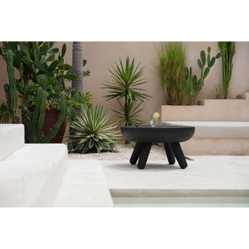 Couchtisch – Suarholz Material, Modernes Design, Schwarzer Ton - Losten | Bazar Bizar Antwerp
