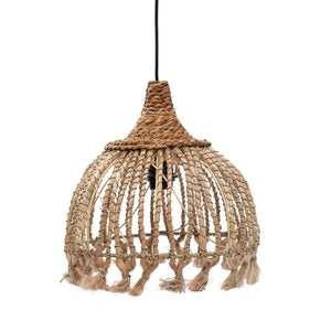 Pendelleuchte – Abacagras, Quastendesign, Naturfarbe, S - Tassel | Bazar Bizar Antwerp