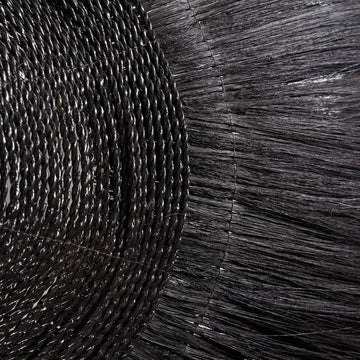 Pendant Lamp – Mendong Grass, Tropical Statement, Handcrafted Fringes, XL – Makiki | Bazar Bizar Antwerp