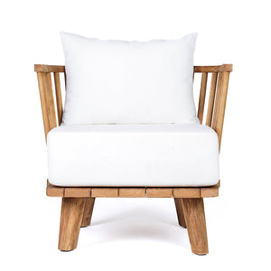 Loungesessel – Recyceltes Teakholz, Natürlicher Weißton, Zeitloses Design – Malawi | Bazar Bizar Antwerp