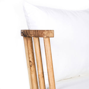 Loungesessel – Recyceltes Teakholz, Natürlicher Weißton, Zeitloses Design – Malawi | Bazar Bizar Antwerp