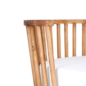 Loungesessel – Recyceltes Teakholz, Natürlicher Weißton, Zeitloses Design – Malawi | Bazar Bizar Antwerp