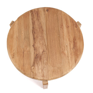 Couchtisch – Recyceltes Teakholz, Rustikale Optik, Dreibein Design, M – Wabi Sabi | Bazar Bizar Antwerp