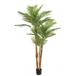 Kunstpflanze – Kunststoffmaterial, Tropisches Design, Palmblätter, 190 cm - Kentia Palm | NeverLeafs