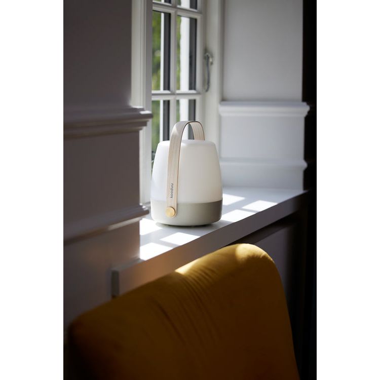 Earth LED Lamp with Dimmable Warm White Lighting, Portable Design, and Wooden Handle – Lite-Up | Kooduu